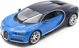 RC bil Bugatti Chiron 1:14 med LED og 2,4 GHz fra Rastar – blå