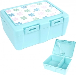 Madkasse med 2 rum og spork, 1 l