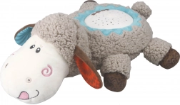 Projicerende plysbamse-lam med musik 35 cm