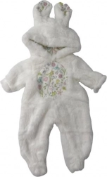 Kanindragt Overall til Dukker 40-43 cm