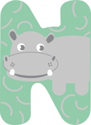 Small foot træbogstav N