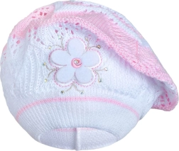 Strikket baret New Baby lyserød til børn 3–4 år