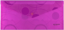 Kuvertmappe med trykknap pink DL Neo Colori