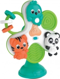 Babymobil med dyr til høj stol med sugekop