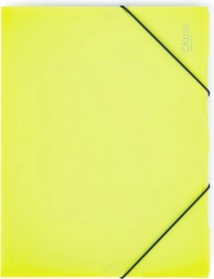 Mappe med elastik A4, uigennemsigtig, limegrøn