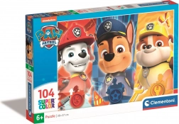 Puslespil 104 brikker med PAW Patrol-motiv fra Clementoni