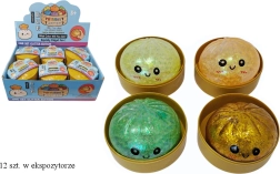 Antistress-squishy dumpling med glimmer