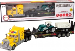 Fjernstyret lastbil med trailer 60 cm og gravemaskine med lys