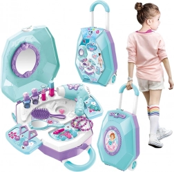 WOOPIE toiletbord 2-i-1 skønhedssalon i kuffert til børn