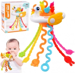 Sensorisk legetøj og bidering formet som en svane til babyer