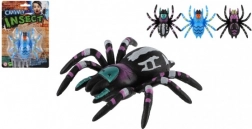 Krybende edderkop til glas, plast, 8 cm