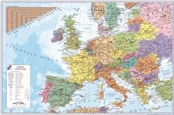 Bordunderlag Europa 60x40 cm