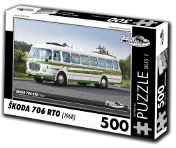 Puslespil RETRO-AUTA Škoda 706 RTO bus 500 brikker