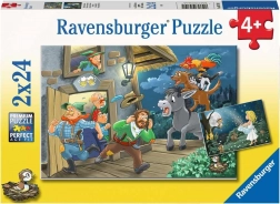 Ravensburger eventyrpuslespil 2x24 brikker