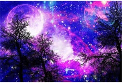 Diamantmaling Lilla himmel 30x40 cm