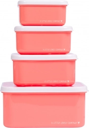 Sæt med fire madkassebokse A Little Lovely Company – Sjov