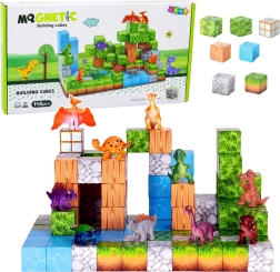 Magnetiske byggesten 3D‑verden – 114 dele