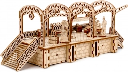 Træ 3D‑puslespil jernbanestation WOODEN CITY, 175 brikker