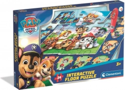 Interaktivt gulvpuslespil PAW PATROL med elektronisk pen 70 × 100 cm (24 brikker)
