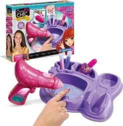 clementoni crazy chic glitrnegle – kreativt sæt til neglepynt for børn