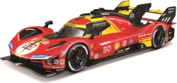 bburago 1:18 ferrari 499p lmh nr. 50 24h le mans mester 2024 i beskyttende etui
