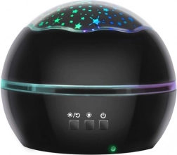 Natprojektor med stjerner og undervandsverden – sort