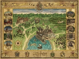 Puslespil HARRY POTTER Hogwarts-kort 1500 brikker Ravensburger