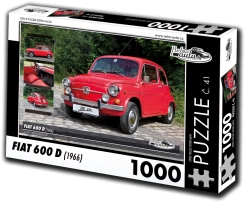 Puslespil RETRO-AUTA Fiat 600 D (1966) – 1000 brikker