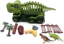 bil i design med dinosaur-skelet