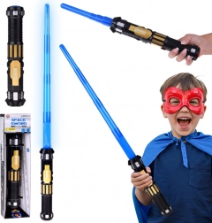 Sammenklappeligt lyssværd med blå klinge og lydeffekter