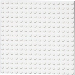 Dobbeltsidet byggeplade 16x16 hvid