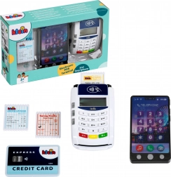 Legetøjs-POS betalingsterminal med smartphone og tilbehør KLEIN