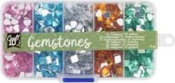 Sæt med farvede ædelstene 55 g