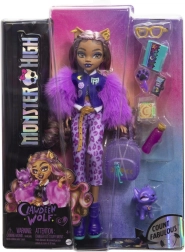 dukke monster high clawdeen wolf med tilbehør