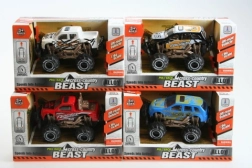 Metallisk jeep med friløb 9 cm