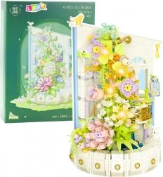 Byggesæt Blomster-tårn med LED-lys