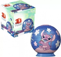 3D puzzleball DISNEY Stitch & Angel 54 brikker fra Ravensburger