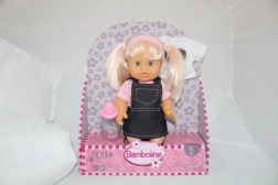 Bambolina Nena-dukke 36 cm med flaske og ekstra T-shirt