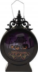 Rund Halloween LED-lampe med lys