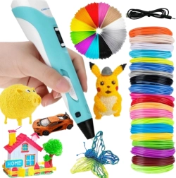 Woopie 3D-pen til børn med LED-display – kreativt sæt