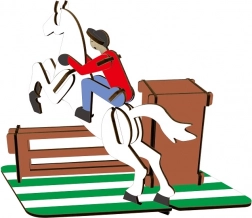 Woodcraft træ 3D puslespil blyantholder løb