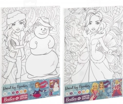 Maling efter tal på lærred BESTIES 29,7 × 19,5 cm