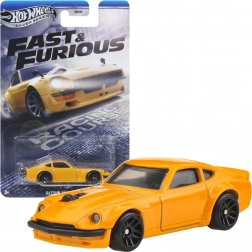 Hot Wheels Fast & Furious Datsun 240Z gul model 1:64, 6,5 cm