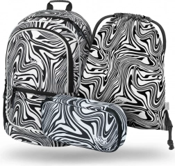 Baagl sæt rygsæk, penalhus og pose Core Mixture