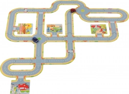 GOKI Gulv-bilbane – 45 dele + 2 metalbiler