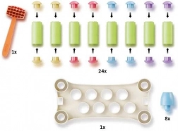PlayEco banke-banke-leg med farvede pinde af genanvendt plast