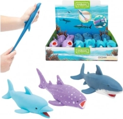 Strækbar antistress havdyr i silikone fyldt med sand