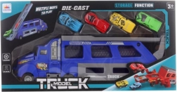 Affyringstruck med 4 små biler