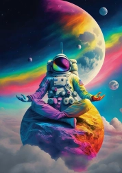 Puzzle Art Puzzle kosmisk ro 1000 brikker