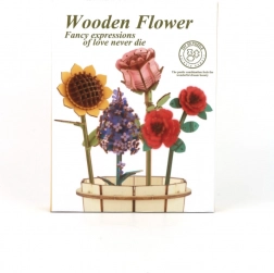 3D træ blomsterbuket